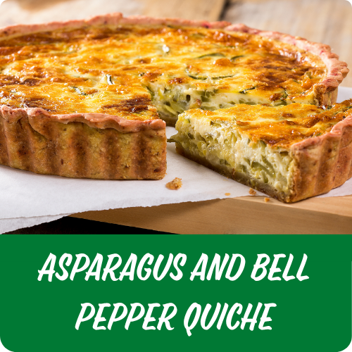 Asparagus and Bell Pepper Quiche