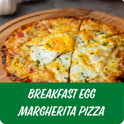 Breakfast Egg Margherita Pizza
